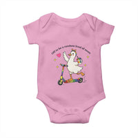 Off To Be Rainbow Kind Of Mom Baby Onesie LGBTQ Goose Mom Rainbow