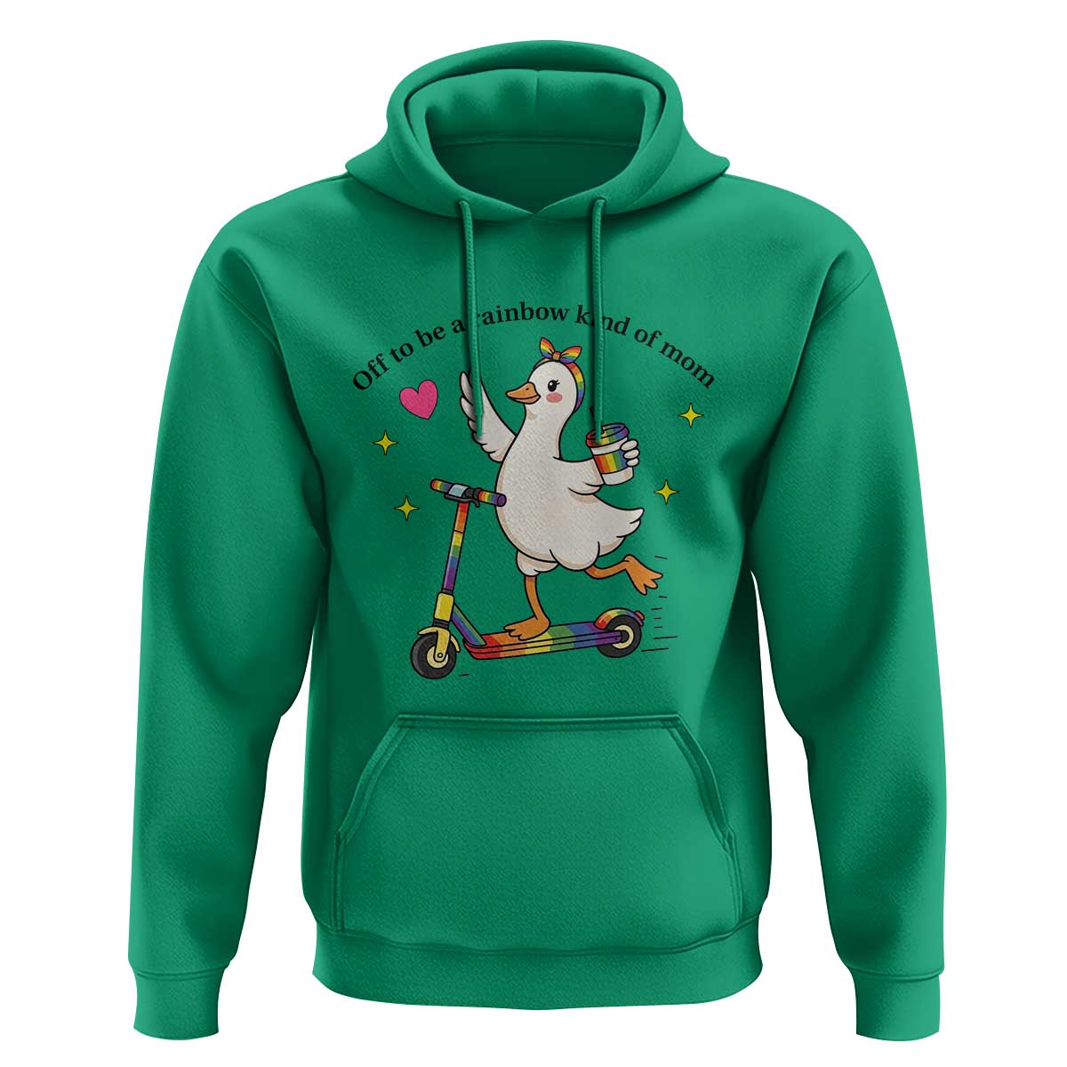 Off To Be Rainbow Kind Of Mom Hoodie LGBTQ Goose Mom Rainbow