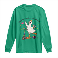Off To Be Rainbow Kind Of Mom Long Sleeve Shirt LGBTQ Goose Mom Rainbow