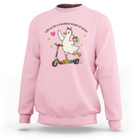 Off To Be Rainbow Kind Of Mom Sweatshirt LGBTQ Goose Mom Rainbow