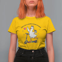 Off To Be Rainbow Kind Of Mom T Shirt For Women LGBTQ Goose Mom Rainbow