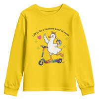Off To Be Rainbow Kind Of Mom Youth Sweatshirt LGBTQ Goose Mom Rainbow