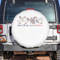Silly Goose 4th of July Spare Tire Cover Honk If You Love Freedom