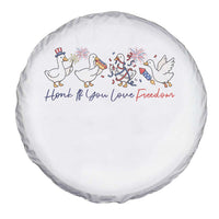 Silly Goose 4th of July Spare Tire Cover Honk If You Love Freedom