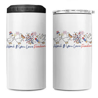 Silly Goose 4th of July 4 in 1 Can Cooler Tumbler Honk If You Love Freedom