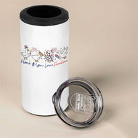 Silly Goose 4th of July 4 in 1 Can Cooler Tumbler Honk If You Love Freedom