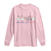 Silly Goose 4th of July Long Sleeve Shirt Honk If You Love Freedom