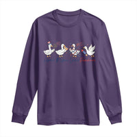 Silly Goose 4th of July Long Sleeve Shirt Honk If You Love Freedom