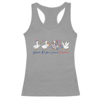 Silly Goose 4th of July Racerback Tank Top Honk If You Love Freedom