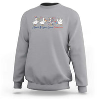 Silly Goose 4th of July Sweatshirt Honk If You Love Freedom