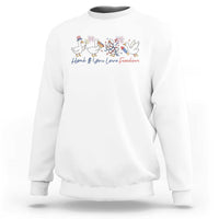 Silly Goose 4th of July Sweatshirt Honk If You Love Freedom