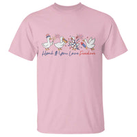 Silly Goose 4th of July T Shirt Honk If You Love Freedom