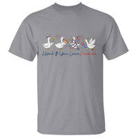 Silly Goose 4th of July T Shirt Honk If You Love Freedom