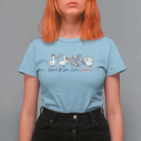 Silly Goose 4th of July T Shirt For Women Honk If You Love Freedom