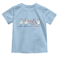 Silly Goose 4th of July Toddler T Shirt Honk If You Love Freedom