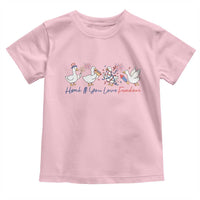 Silly Goose 4th of July Toddler T Shirt Honk If You Love Freedom