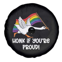 Silly Goose LGBTQ Rainbow Spare Tire Cover Honk If You're Proud