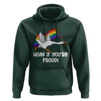 Silly Goose LGBTQ Rainbow Hoodie Honk If You're Proud