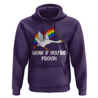 Silly Goose LGBTQ Rainbow Hoodie Honk If You're Proud