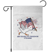 Freedom 250th Anniversary Garden Flag Funny 4th Of July Silly Goose
