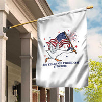 Freedom 250th Anniversary Garden Flag Funny 4th Of July Silly Goose