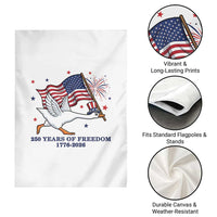 Freedom 250th Anniversary Garden Flag Funny 4th Of July Silly Goose