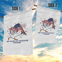 Freedom 250th Anniversary Garden Flag Funny 4th Of July Silly Goose