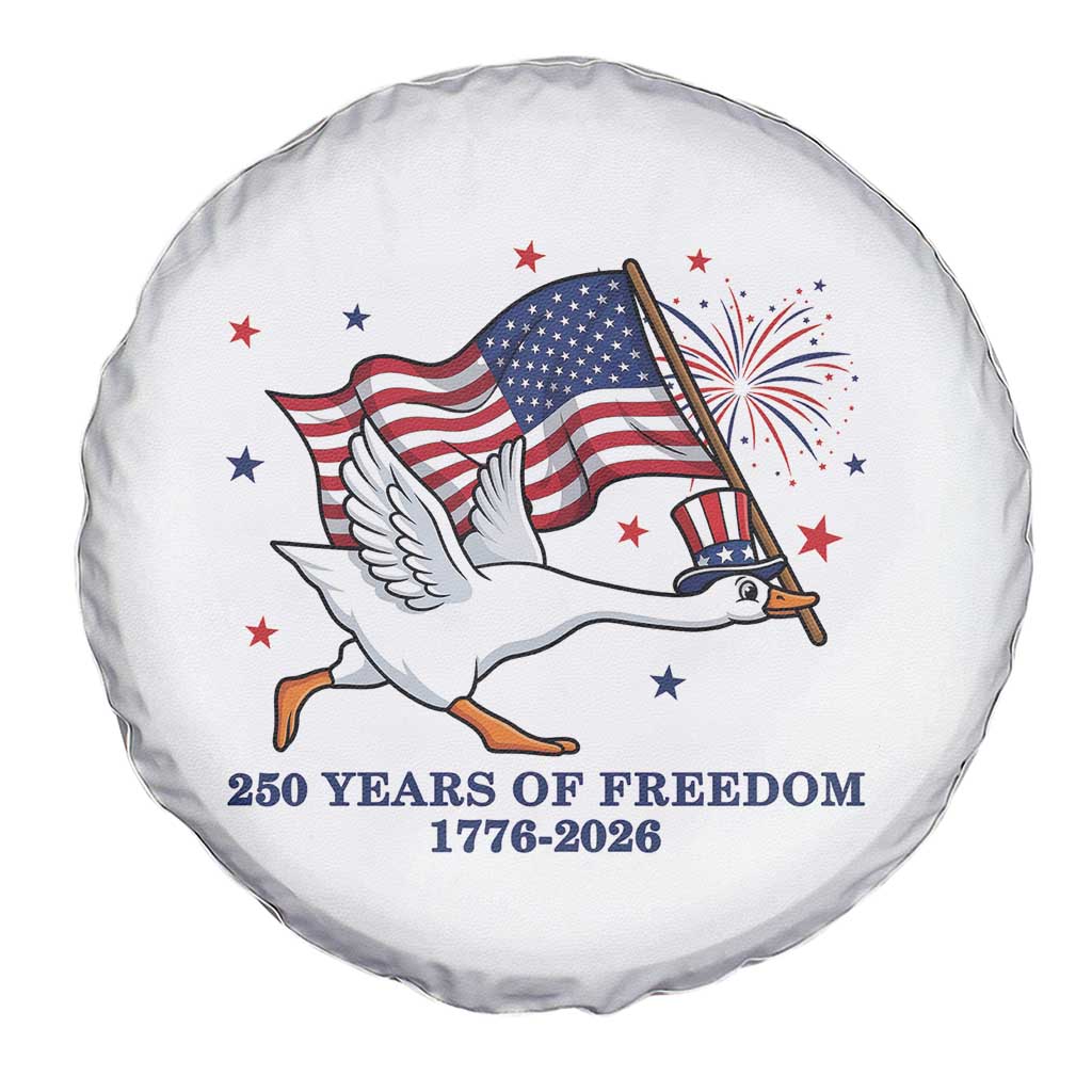 Freedom 250th Anniversary Spare Tire Cover Funny 4th Of July Silly Goose