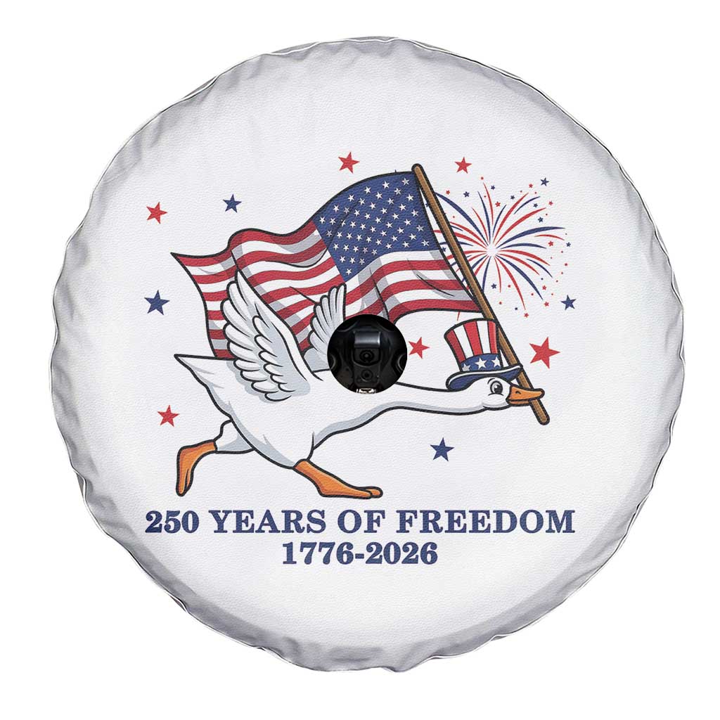 Freedom 250th Anniversary Spare Tire Cover Funny 4th Of July Silly Goose