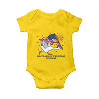 Freedom 250th Anniversary Baby Onesie Funny 4th Of July Silly Goose