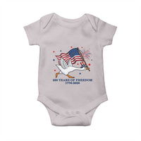 Freedom 250th Anniversary Baby Onesie Funny 4th Of July Silly Goose