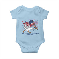 Freedom 250th Anniversary Baby Onesie Funny 4th Of July Silly Goose