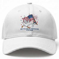 Freedom 250th Anniversary Baseball Cap Funny 4th Of July Silly Goose