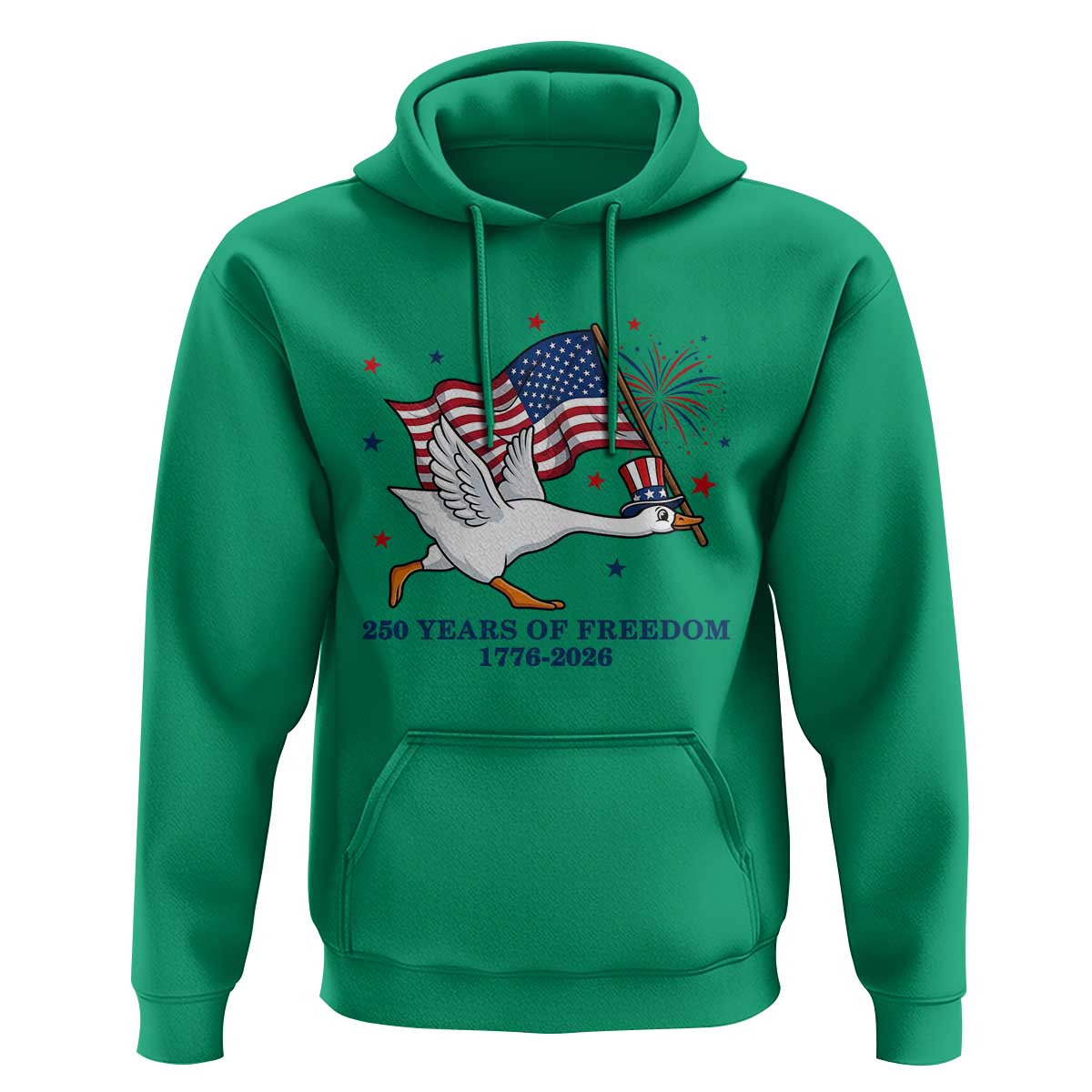 Freedom 250th Anniversary Hoodie Funny 4th Of July Silly Goose