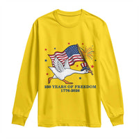 Freedom 250th Anniversary Long Sleeve Shirt Funny 4th Of July Silly Goose