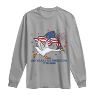 Freedom 250th Anniversary Long Sleeve Shirt Funny 4th Of July Silly Goose