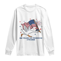Freedom 250th Anniversary Long Sleeve Shirt Funny 4th Of July Silly Goose
