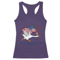 Freedom 250th Anniversary Racerback Tank Top Funny 4th Of July Silly Goose