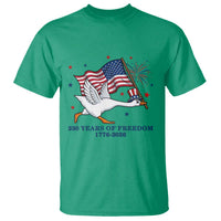 Freedom 250th Anniversary T Shirt Funny 4th Of July Silly Goose