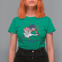 Freedom 250th Anniversary T Shirt For Women Funny 4th Of July Silly Goose