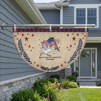 Freedom 250th Anniversary Patriotic Fan Flag Funny 4th Of July Silly Goose
