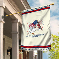 Freedom 250th Anniversary Patriotic Garden Flag Funny 4th Of July Silly Goose