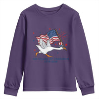 Freedom 250th Anniversary Youth Sweatshirt Funny 4th Of July Silly Goose