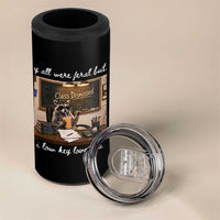 Last Day of School Teacher Feral Raccoon 4 in 1 Can Cooler Tumbler Funny End of Year Summer Break Gift