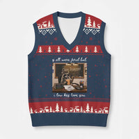 Last Day of School Teacher Feral Raccoon V-Neck Knit Sweater Vest Funny End of Year Summer Break Gift