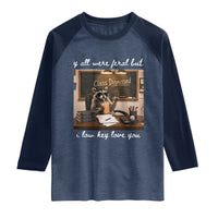 Last Day of School Teacher Feral Raccoon Raglan Shirt Funny End of Year Summer Break Gift