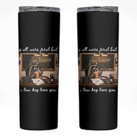 Last Day of School Teacher Feral Raccoon Skinny Tumbler Funny End of Year Summer Break Gift