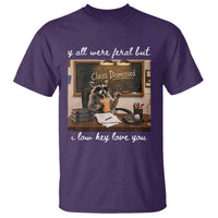 Last Day of School Teacher Feral Raccoon T Shirt Funny End of Year Summer Break Gift