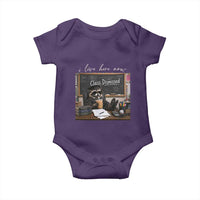 Funny Raccoon Graduation Baby Onesie I Live Here Now