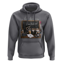 Funny Raccoon Graduation Hoodie I Live Here Now